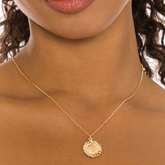 Electric Picks Jewelry - Petal Necklace in Gold